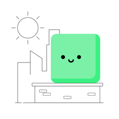 Openness to experience. Personality illustration concept