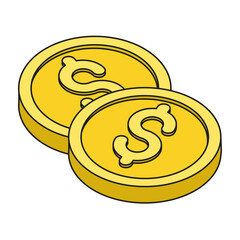 dollar coin icon