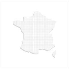 Carte de France quadrillage