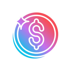 dollar coin icon