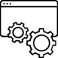 Web Optimization Line Vector Icon