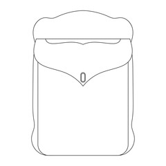 Vintage christmas mailbox sketch vector illustration.