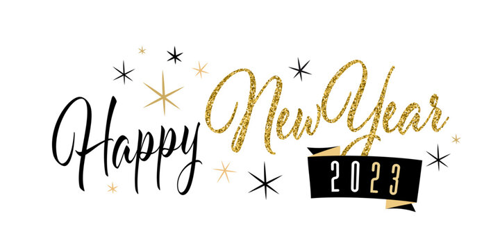 Happy New Year 2023 Stock Vector | Adobe Stock