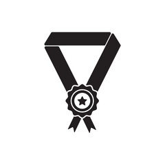 medal icon vector. symbol of victory medal, graduation, championship and more