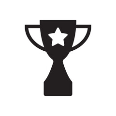 trophy icon vector. simple flat shape