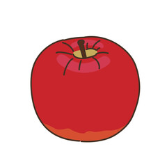果物のイラスト　農産物　食べ物　食材　食品　フルーツ　りんご　アップル