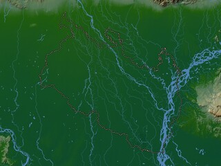 Rangpur, Bangladesh. Physical. No legend