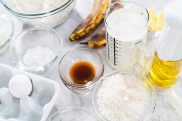Coconut banana pancakes