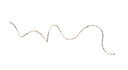 Christmas flaxen rope isolated png. element waves 
