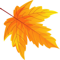 Naklejka na ściany i meble Autumn leaf illustration
