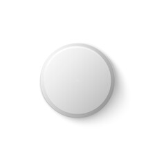 White bottle cup mockup from top view - realistic blank branding template