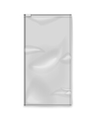 Clear rectangle plastic bag with re-sealable zipper lock