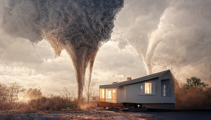 Destructive tornado