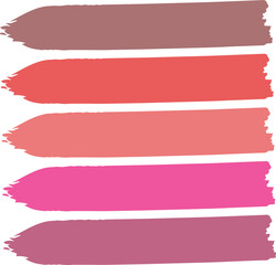 Lipstick Swatch Stroke Cosmetic Shape