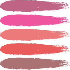 Obraz premium Lipstick Swatch Stroke Cosmetic Shape