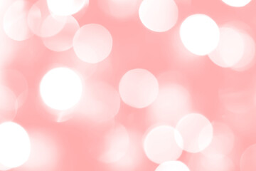 Blurred lights pink background. Abstract bokeh with soft light