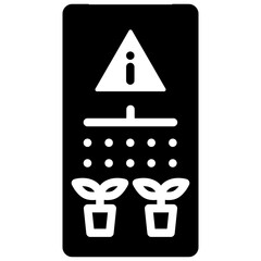 Water control application icon. Solid design.