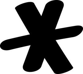 Fototapeta premium Doodle Snowflake Line Hand Drawn