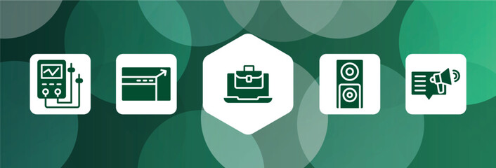 seo filled icon set isolated on abstract background. glyph icons such as diagtic tool, resizing, job opportunities, dvd player, content marketing vector. can be used for web and mobile.