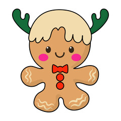 Gingerbread Filled Clipart, Merry Christmas