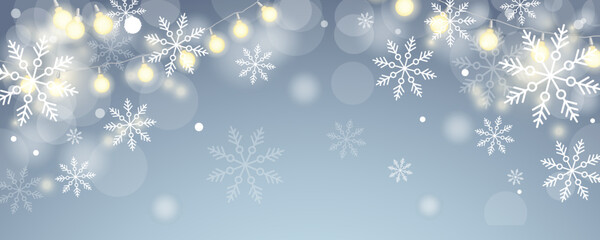 winter snowflakes shape - snow design element - christmas snowfall happy new year theme