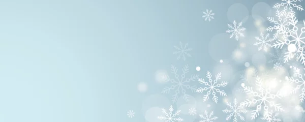 Fotobehang winter snowflakes shape - snow design element - christmas snowfall happy new year theme © Orkidia