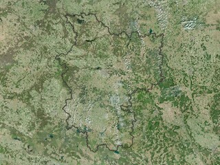 Minsk, Belarus. High-res satellite. No legend - obrazy, fototapety, plakaty