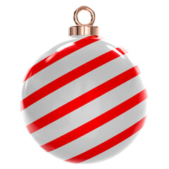 Obraz premium 3d christmas baubles with christmas