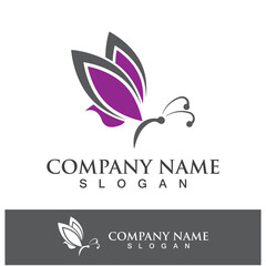 Butterfly logo template icon design
