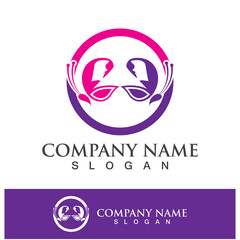 Butterfly logo template icon design