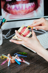 Obraz na płótnie Canvas Dental hygiene instruments