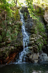 Fototapeta na wymiar Beautiful waterfalls Maries, Thassos, Greece