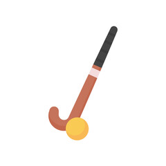 hockey stick and ball Equipment for playing sports on ice.