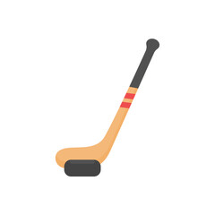 hockey stick and ball Equipment for playing sports on ice.