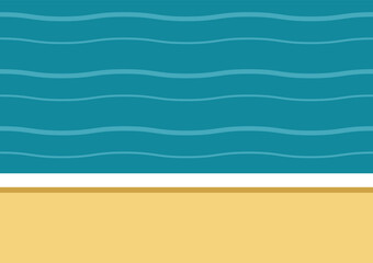 Obraz premium Sea waves and sandy tropical beach, summertime. Beach layer color background.