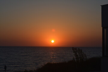 sunset at the sea