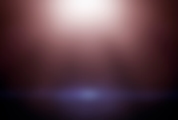 Gradient background with orange light and wallpaper.
