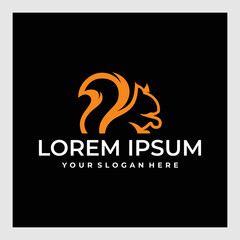 Obraz premium unique squirrel character logo