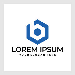 ob, bo, b letter rounded letter logo