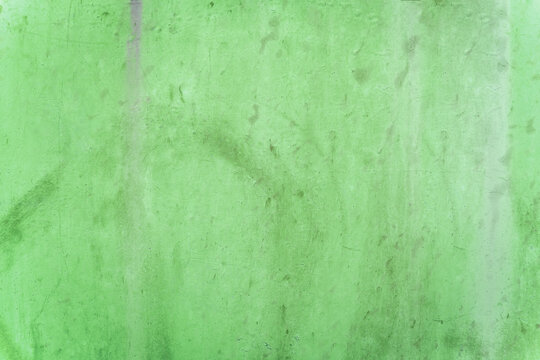 Lime green aged detroyed weathered metal surface door background texture copy space
