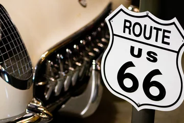 Gordijnen Route 66 Sign © WorldlyGirl