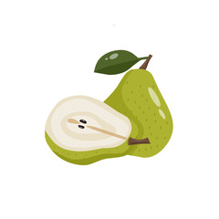 pear on a transparent background, PNG illustration