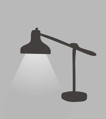 Lamp flat style vector illustration