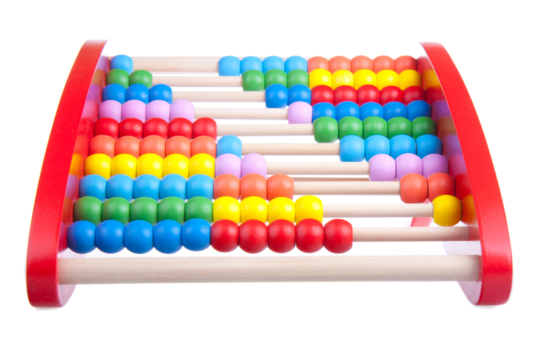 Wooden abacus, transparent background - Powered by Adobe