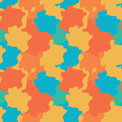 bright vector abstraction, blots, drops, strokes of paint. Abstract hippie pattern for wallpaper and web banner design.