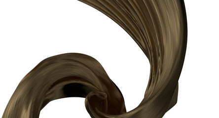 Obraz premium Abstract background of gold wavy silk or satin. 3d