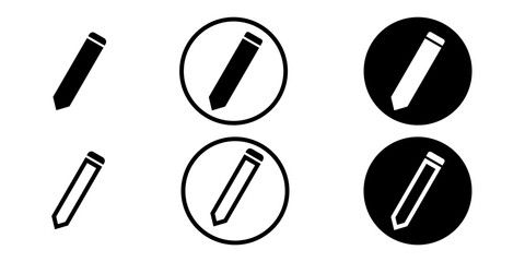 Pencil in flat design. Symbol pencil for logo. Web or app design.