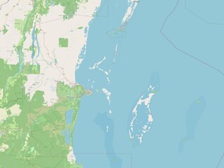 Belize, Belize. OSM. No legend