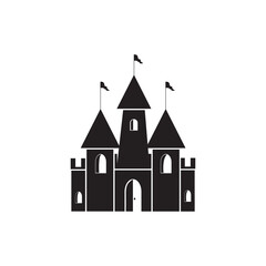 castle icon design vector illustration