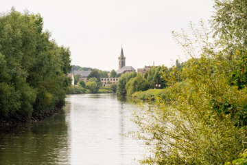 Church and river